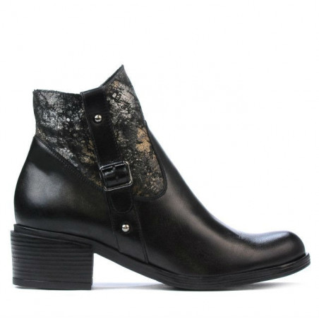Damenstiefeletten 3319 Schwarz Pastell