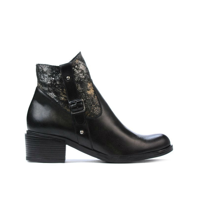 Damenstiefeletten 3319 Schwarz Pastell