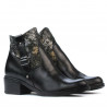 Damenstiefeletten 3319 Schwarz Pastell
