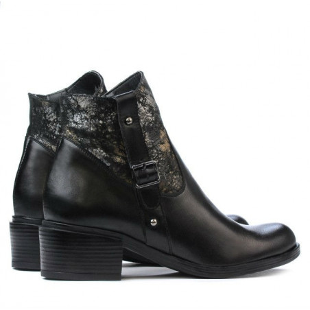 Damenstiefeletten 3319 Schwarz Pastell