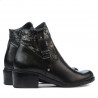 Damenstiefeletten 3319 Schwarz Pastell