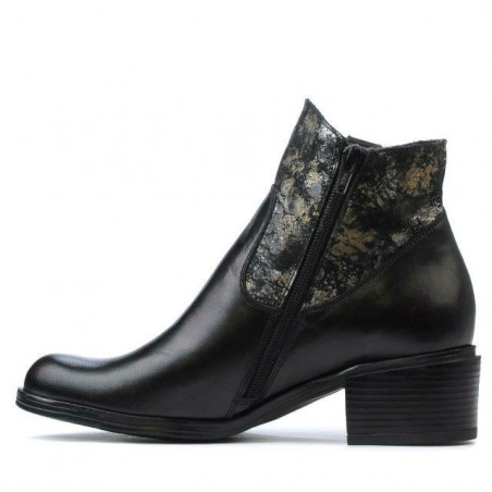Damenstiefeletten 3319 Schwarz Pastell