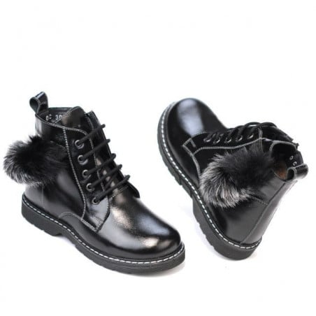 Kinderstiefel 3010 schwarzer Lack