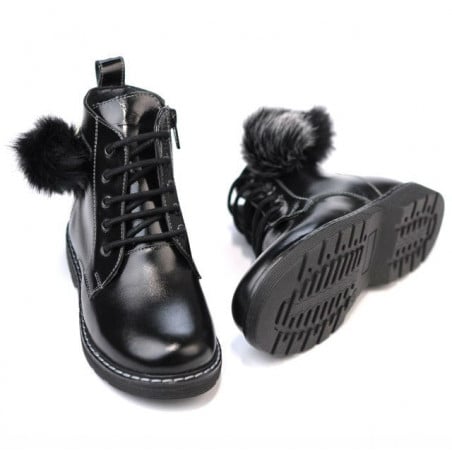 Kinderstiefel 3010 schwarzer Lack