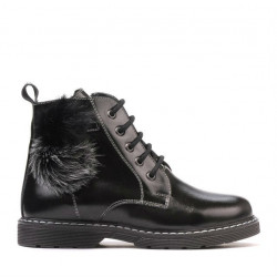 Kinderstiefel 3010 schwarzer Lack