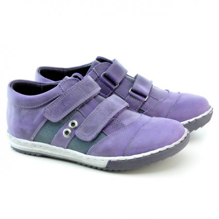 Kinderschuhe 134 Tuxon lila+grau