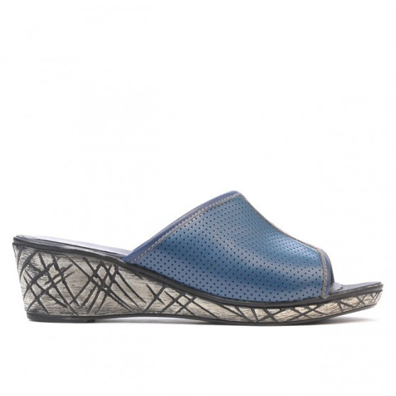 Damensandalen 5004p Indigo perforiert Damensandalen 5004p Indigo perforiert