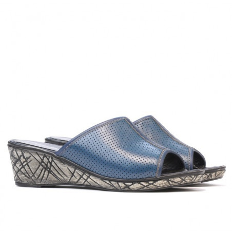 Damensandalen 5004p Indigo perforiert