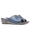 Damensandalen 5004p Indigo perforiert