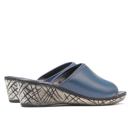 Damensandalen 5004p Indigo perforiert