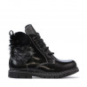 Kinderstiefel klein 38c Lack schwarz