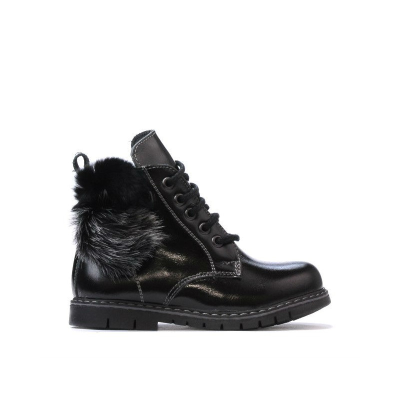 Kinderstiefel klein 38c Lack schwarz