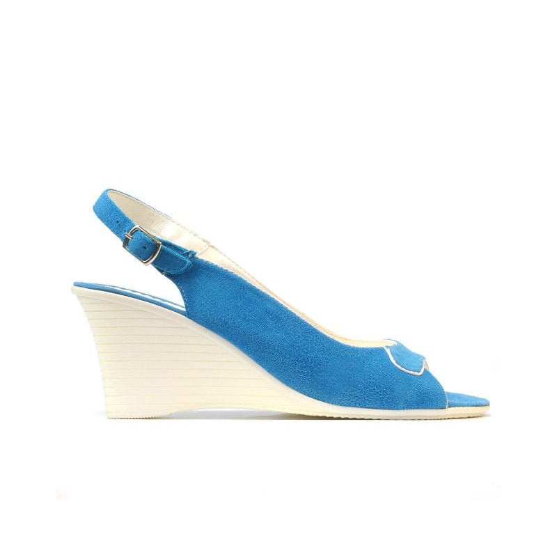 Damen Sandalen 596 türkis Antilope
