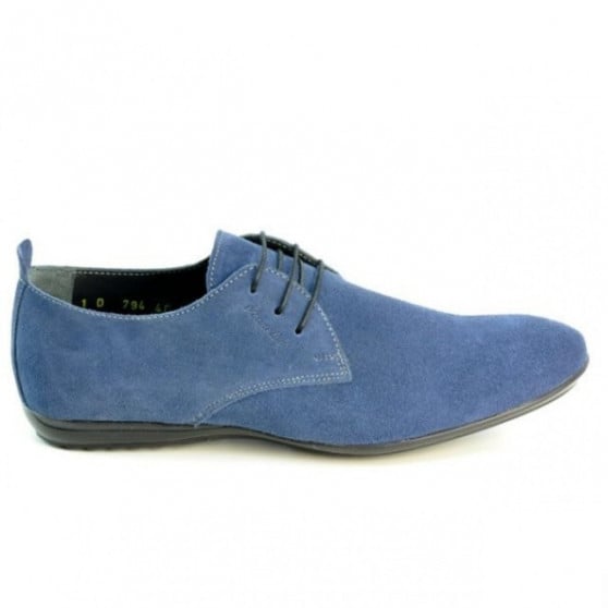 Casual-Schuhe Herren 794 Indigo Veloursleder Casual-Schuhe Herren 794 Indigo Veloursleder