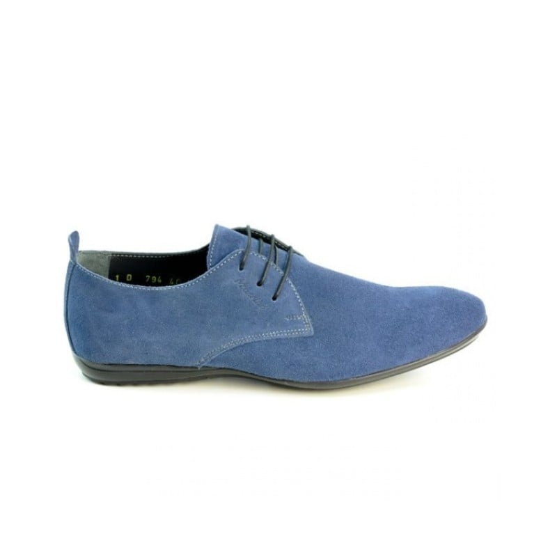 Casual-Schuhe Herren 794 Indigo Veloursleder