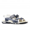 Kinder-Sandalen 322 indigo+weiß