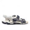Kinder-Sandalen 322 indigo+weiß