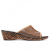 Damen Sandalen 5004mp Capuccino perforiert