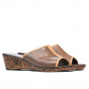 Damen Sandalen 5004mp Capuccino perforiert
