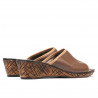 Damen Sandalen 5004mp Capuccino perforiert