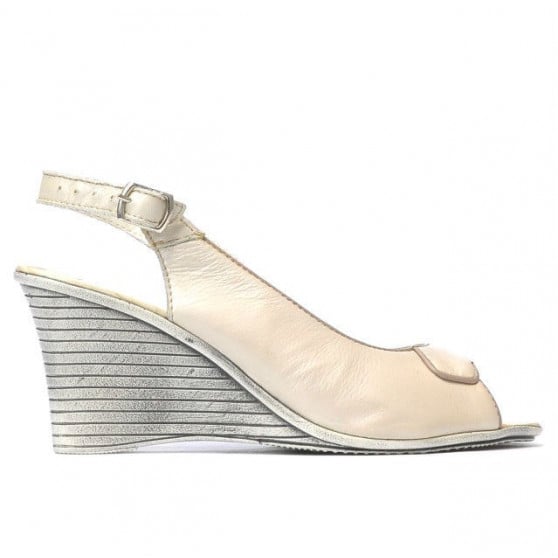 Damensandalen 596 Perlmutt Beige Damensandalen 596 Perlmutt Beige