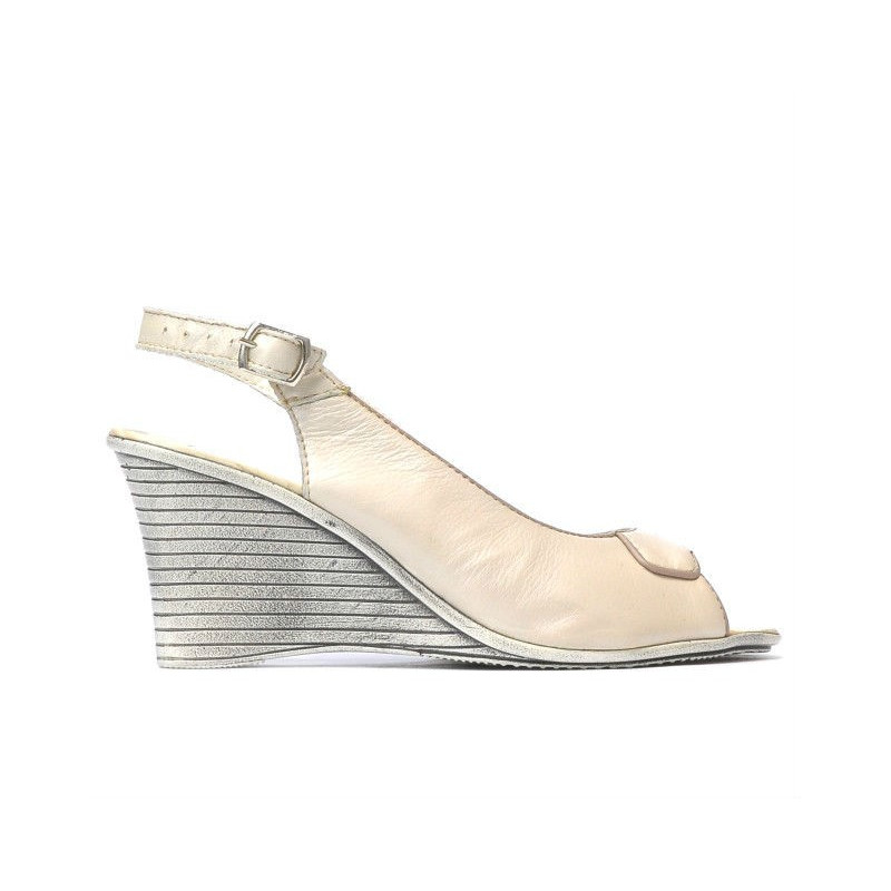 Damensandalen 596 Perlmutt Beige