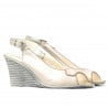 Damensandalen 596 Perlmutt Beige