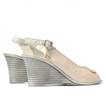 Damensandalen 596 Perlmutt Beige