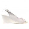 Damen Sandalen 596 Perlmuttweiß