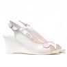 Damen Sandalen 596 Perlmuttweiß