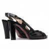 Damensandalen 1221 Lack Schwarz