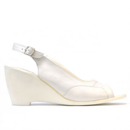 Damen Sandalen 599 perlmuttweiß