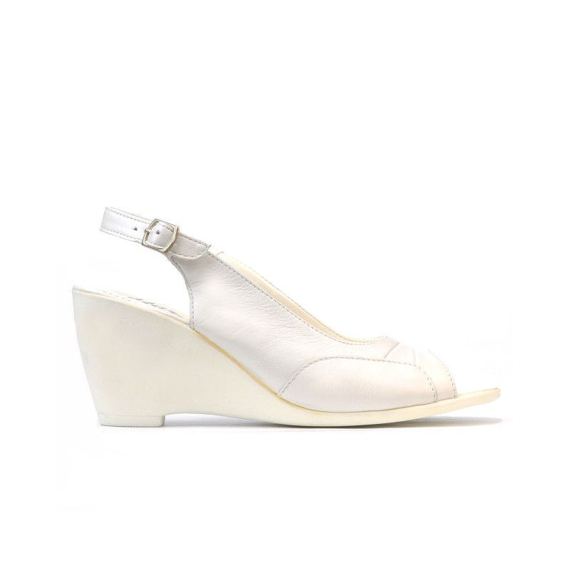 Damen Sandalen 599 perlmuttweiß