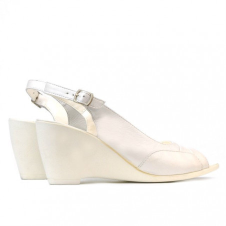 Damen Sandalen 599 perlmuttweiß