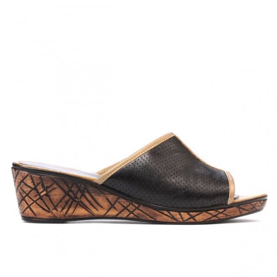 Damen Sandalen 5004p Kaffee perforiert Damen Sandalen 5004p Kaffee perforiert