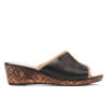 Damen Sandalen 5004p Kaffee perforiert