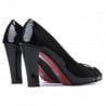 Damensandalen 1219 Lack Schwarz