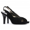 Damen Sandalen 1052 schwarz Antilope