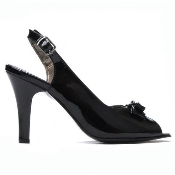 Damen Sandalen 1224 schwarzer Lack Damen Sandalen 1224 schwarzer Lack