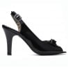 Damen Sandalen 1224 schwarzer Lack