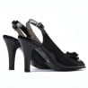 Damen Sandalen 1224 schwarzer Lack