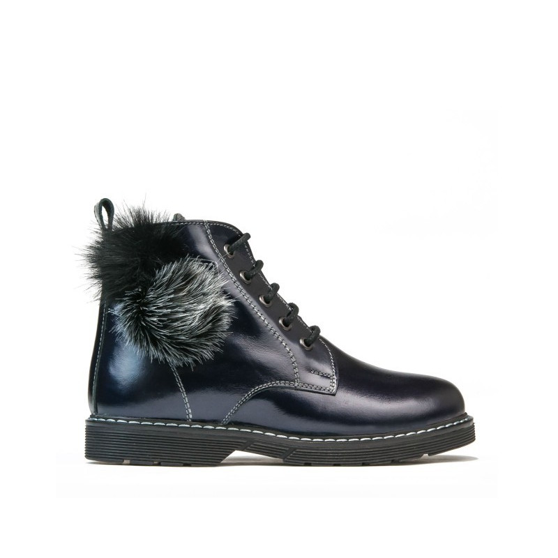 Kinderstiefel 3010 Lack Indigo