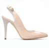 Damensandalen 1235 Lack Elfenbein