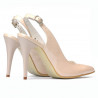 Damensandalen 1235 Lack Elfenbein