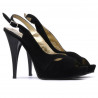 Damensandalen 1080 schwarz Antilopenleder