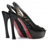Damensandalen 1215 Lack schwarz