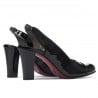 Damensandalen 1216 schwarzer Lack