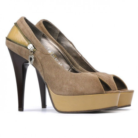 Damen Sandalen 1202 Sand Antilope kombiniert