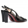 Damensandalen 1220 schwarzer Lack
