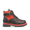 Kleinkind Stiefel 21c biz schwarz+rot